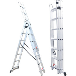 FZZ 4307 Trojdielny rebrík 3x7 FIELDMANN