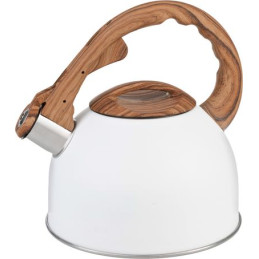 Čajník MagicHome, pískací, biely, 2500 ml