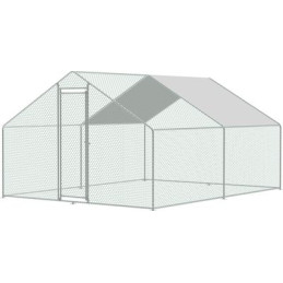 Kurín Strend Pro, pre hydinu, voliéra, klietka,  so strechou, 3x4x2 m