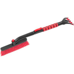 Metlička Strend Pro, na auto, na ľad a sneh, so škrabkou, teleskopická, Alu, 65,5-82,5 cm