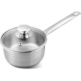 Rajnica MagicHome Chloe, 14 cm, 1 lit. so sklenenou pokrievkou, nerez