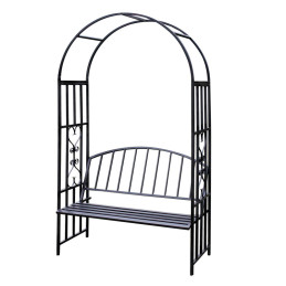 Záhradná pergola s lavičkou...