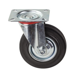 Gumové otočné koliesko 125 mm, do 100 kg