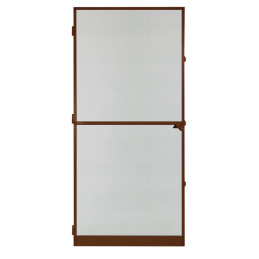 Dverová sieťka proti hmyzu s hliníkovým rámom 95x210 cm, hnedá