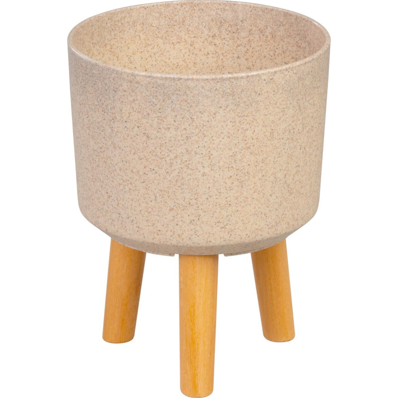 Kvetináč Strend Pro, farba Bambusové vlákno, 20x20x26 cm