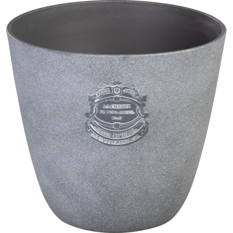Kvetináč Strend Pro, farba sivá, 28,5x26 cm