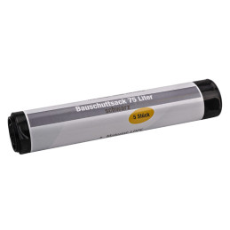 Vrecia na stavebnú sutinu 75 litrov, 100 um, čierne, 5 ks