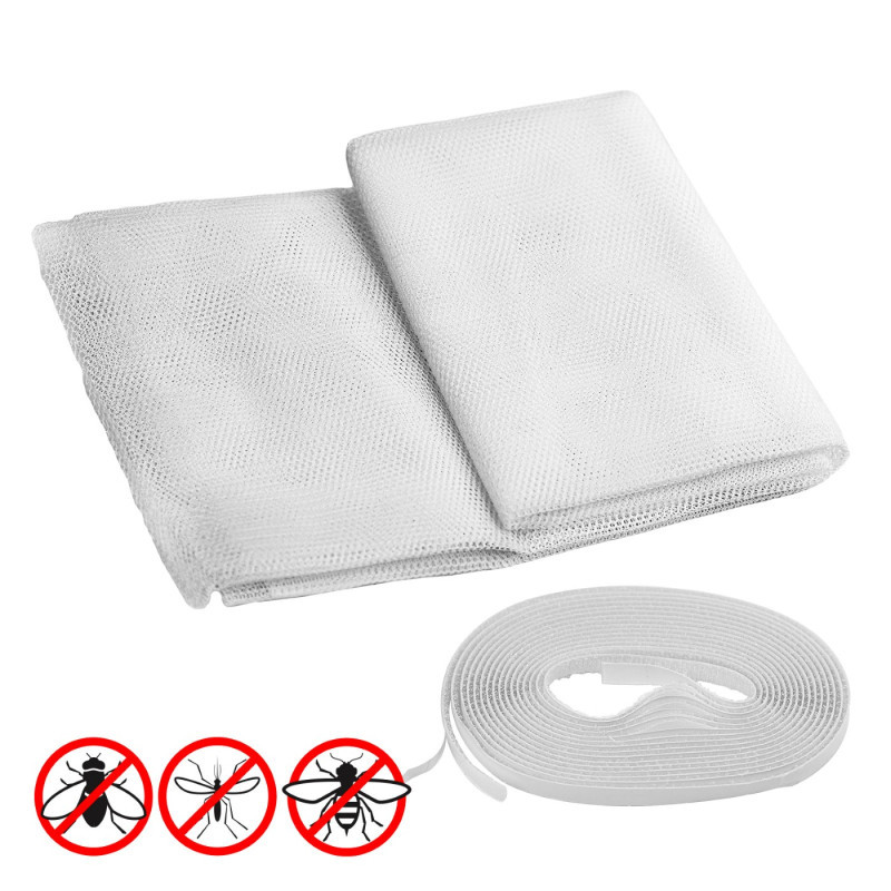 Okenná sieťka proti hmyzu 100x130 cm, biela