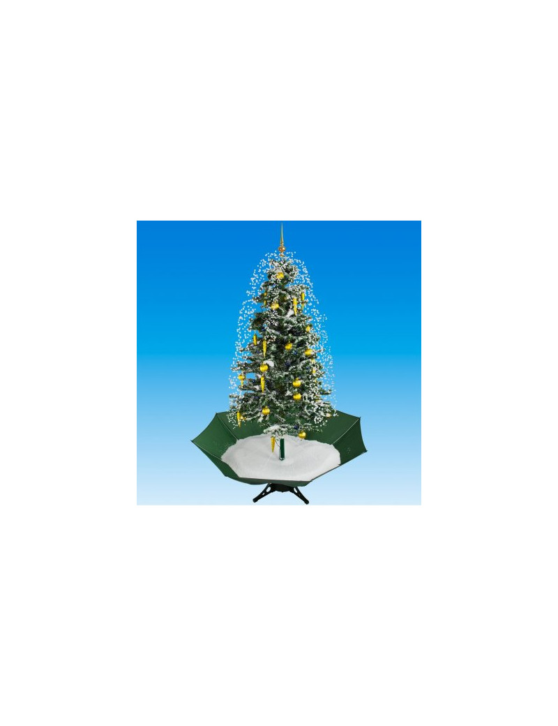DEMA Vianočný stromček so snežením a ozdobami 195 cm