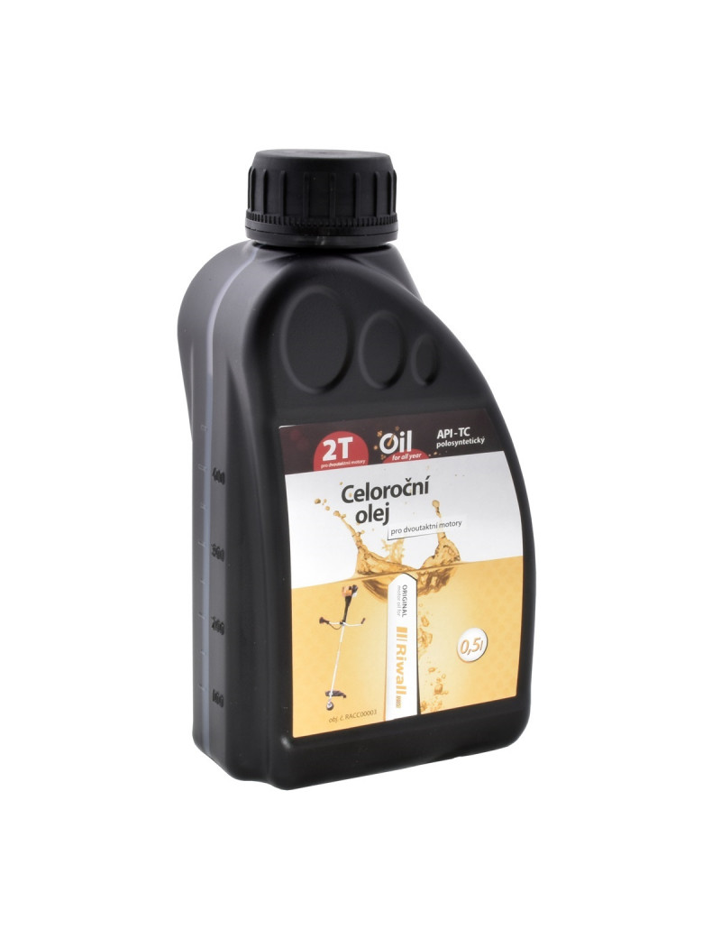Celoroční olej Riwall pro 2-taktní motory (0.5l) Celoroční olej Riwall pro 2-taktní motory (0.5l)