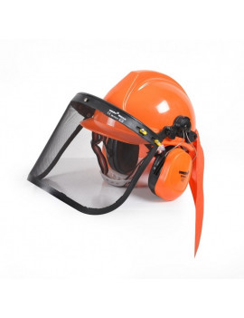 HECHT 900100 - ochranná helma so slúchadlami a štítom CE