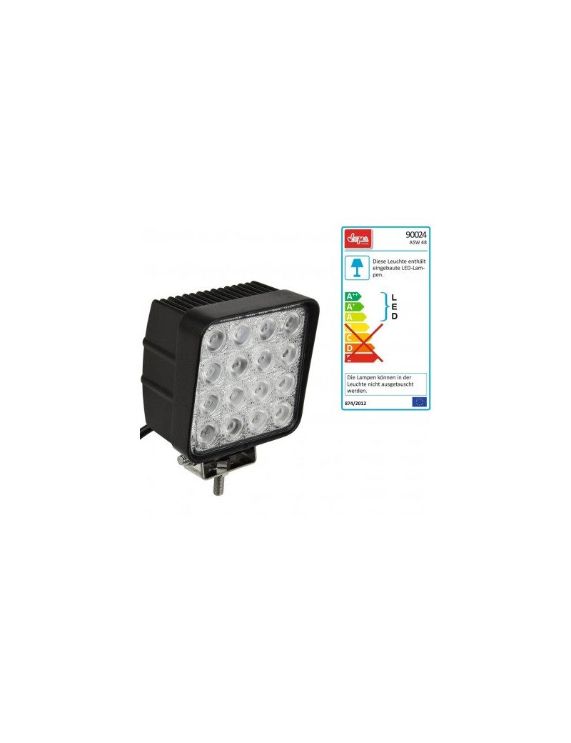 DEMA LED pracovný reflektor 12 V 16x3 W