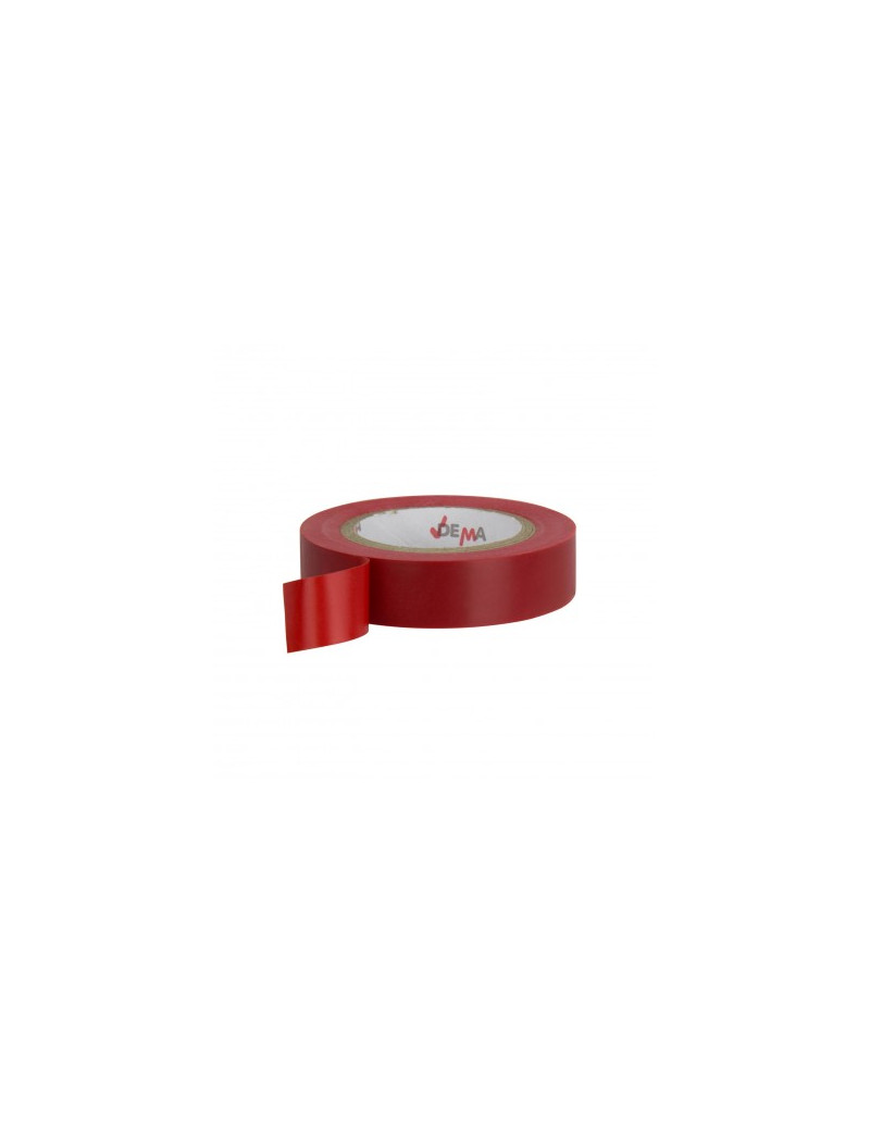 DEMA Elektrikárska izolačná páska 15mm / 10 m, červená, 10 ks