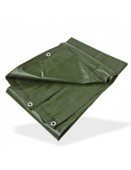 DEMA Nepremokavá plachta zakrývacia 3x3 m 140 g/m2, zelená