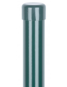Stĺpik METALTEC 48/2500/1,50 mm, zelený, RAL6005, Zn+PVC, okrúhly, čiapočka