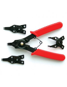 Kliešte na hriadeľ, poistné krúžky