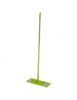 Mop Cleonix Microfiber, s palicou, zelený