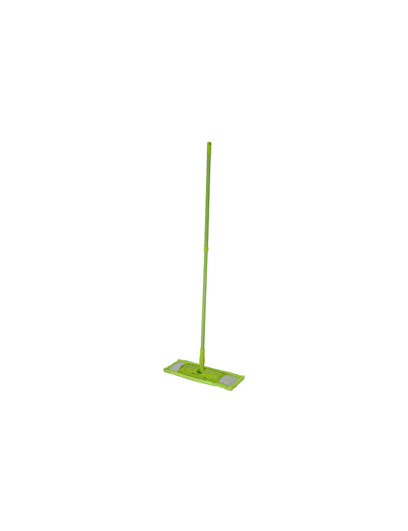 Mop Cleonix Microfiber, s palicou, zelený