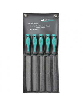 Sada pilníkov Whirlpower® 154-5005, 5 dielna, 200 mm, plochý, okrúhly, štvorhranný, rovný, polkruhov