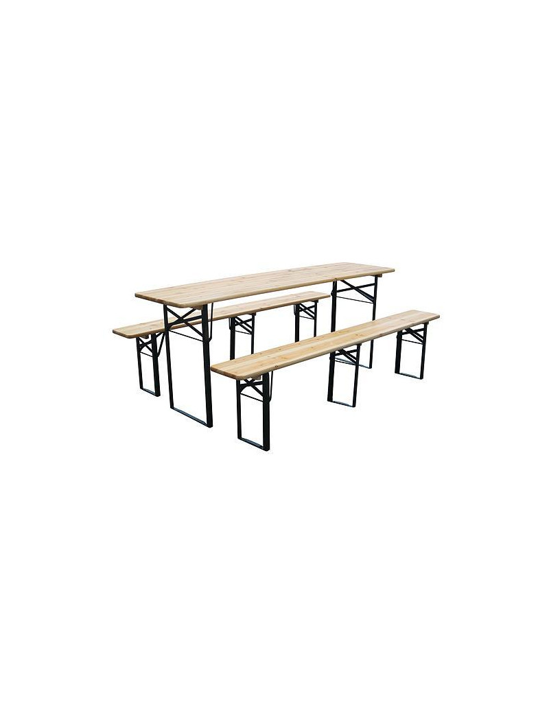 Set pivný DORTMUND Standard3, stôl 175x46x77 cm, 2x lavica 175x23x47 cm, drevo 25 mm