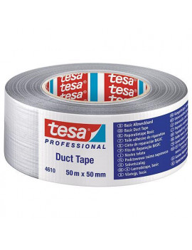 Páska tesa® BASIC Duct Tape, strieborná, textilná, 50 mm, L-50 m