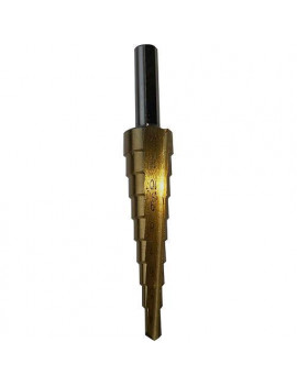 Vrták Strend Pro stupňovitý SD41, 04-12 mm, TiN, HSS rovný, do kovu
