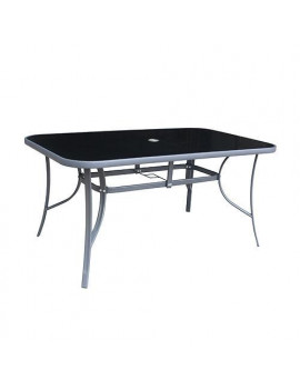 Stôl LEQ GREGORY Moonstone, sklo 5 mm, 150x90x72 cm