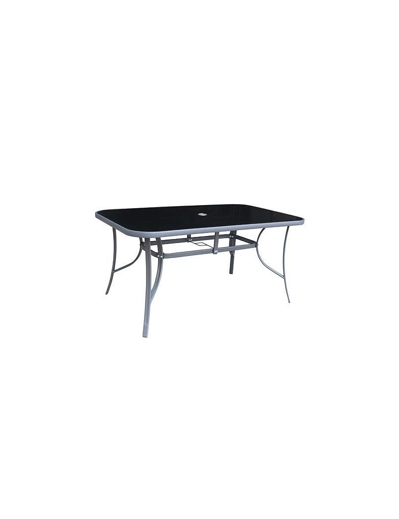 Stôl LEQ GREGORY Moonstone, sklo 5 mm, 150x90x72 cm