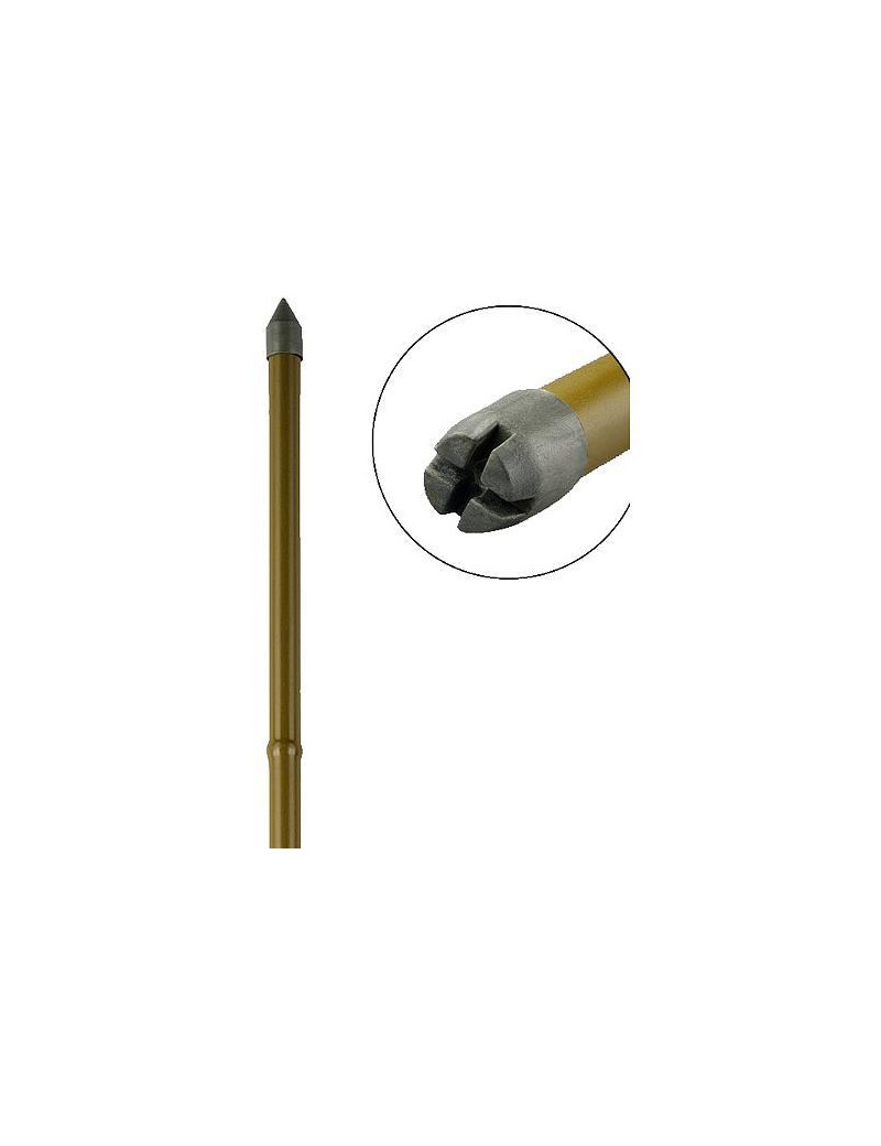 Tyč Garden TY 16/2100 mm, oceľ/plast, hnedá, oporná k paradajkám