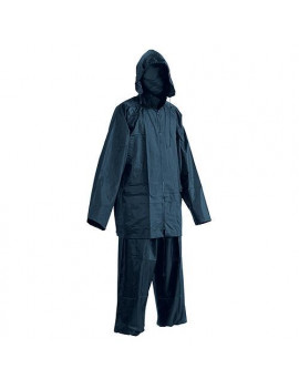 Oblek CARINA modrý XL, Pvc, nepremokavý, s kapucňou