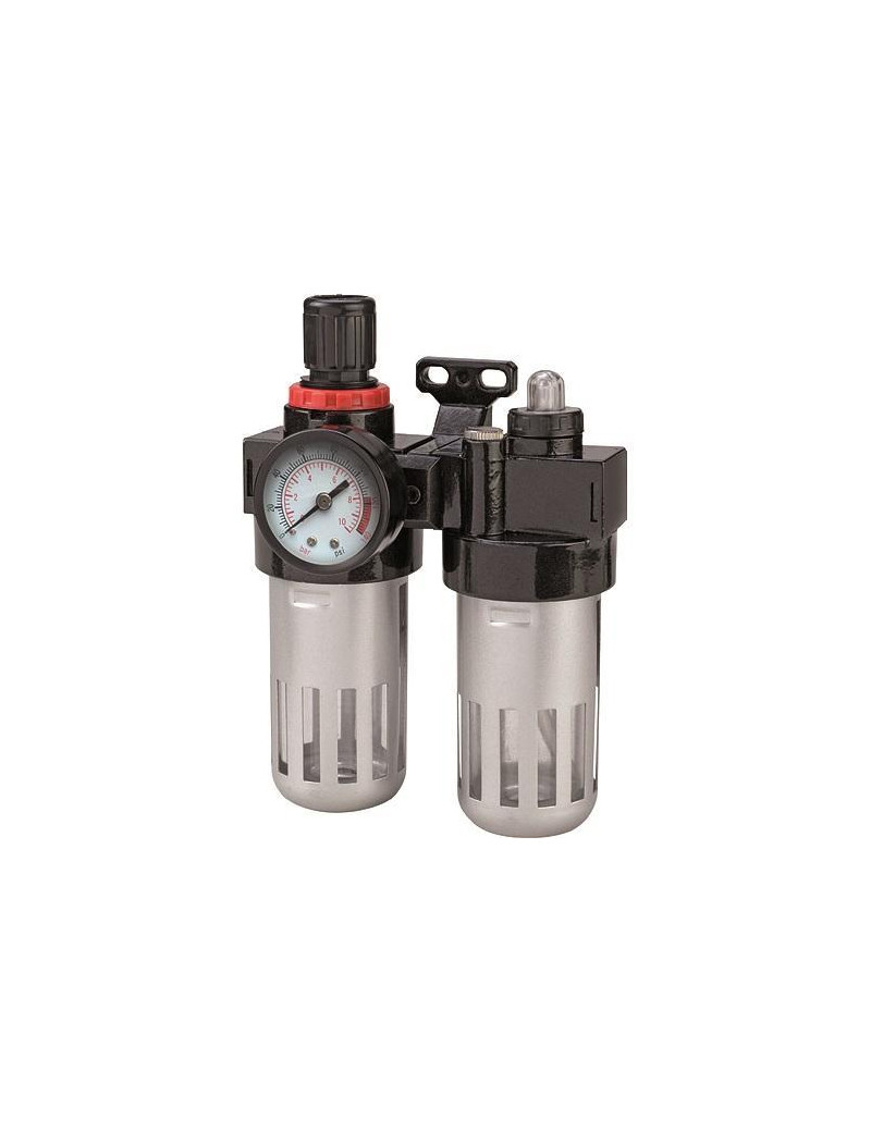 Filter Airtool MF-3, na kompresor, s regulátorom a tlakomerom
