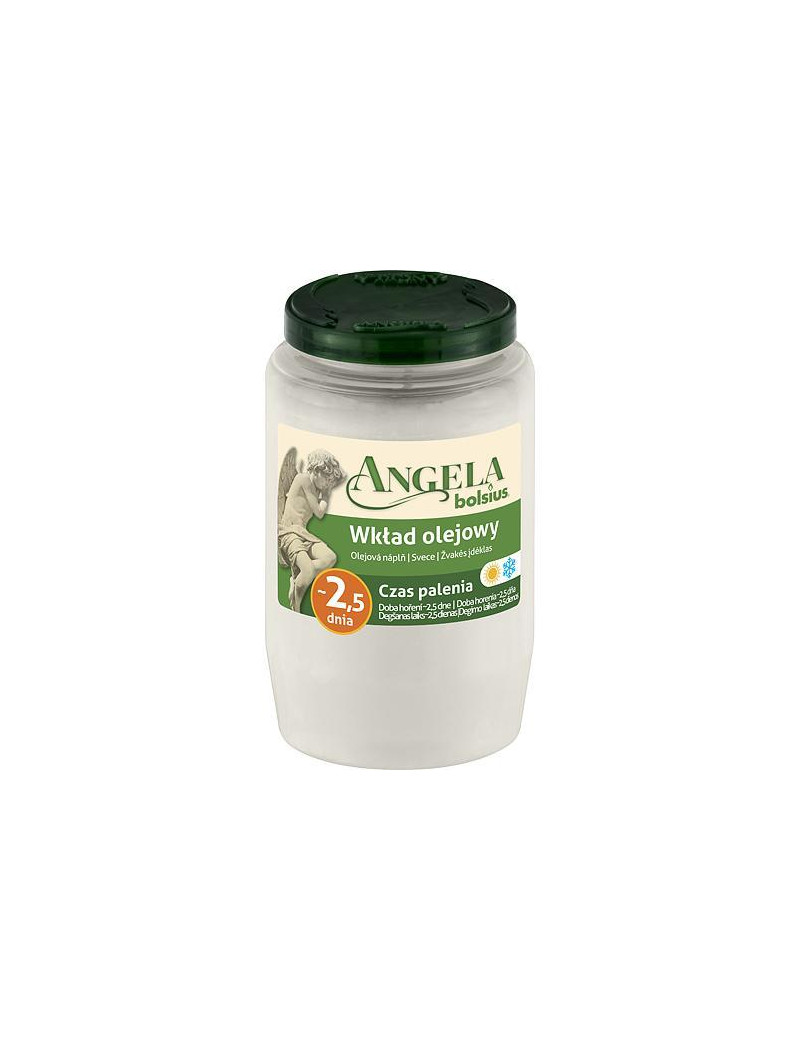 Napln bolsius Angela NR03 biela, 55 h, 150 g, olej