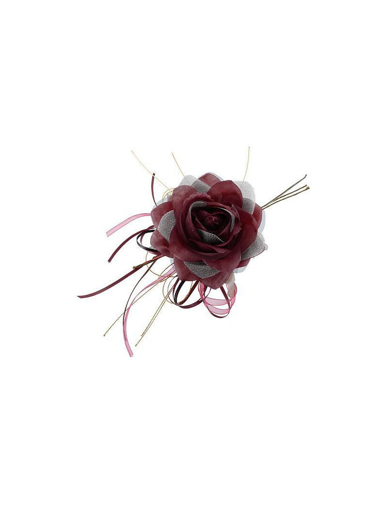 Kvet ruža, bordová, stonka, bal. 6 ks