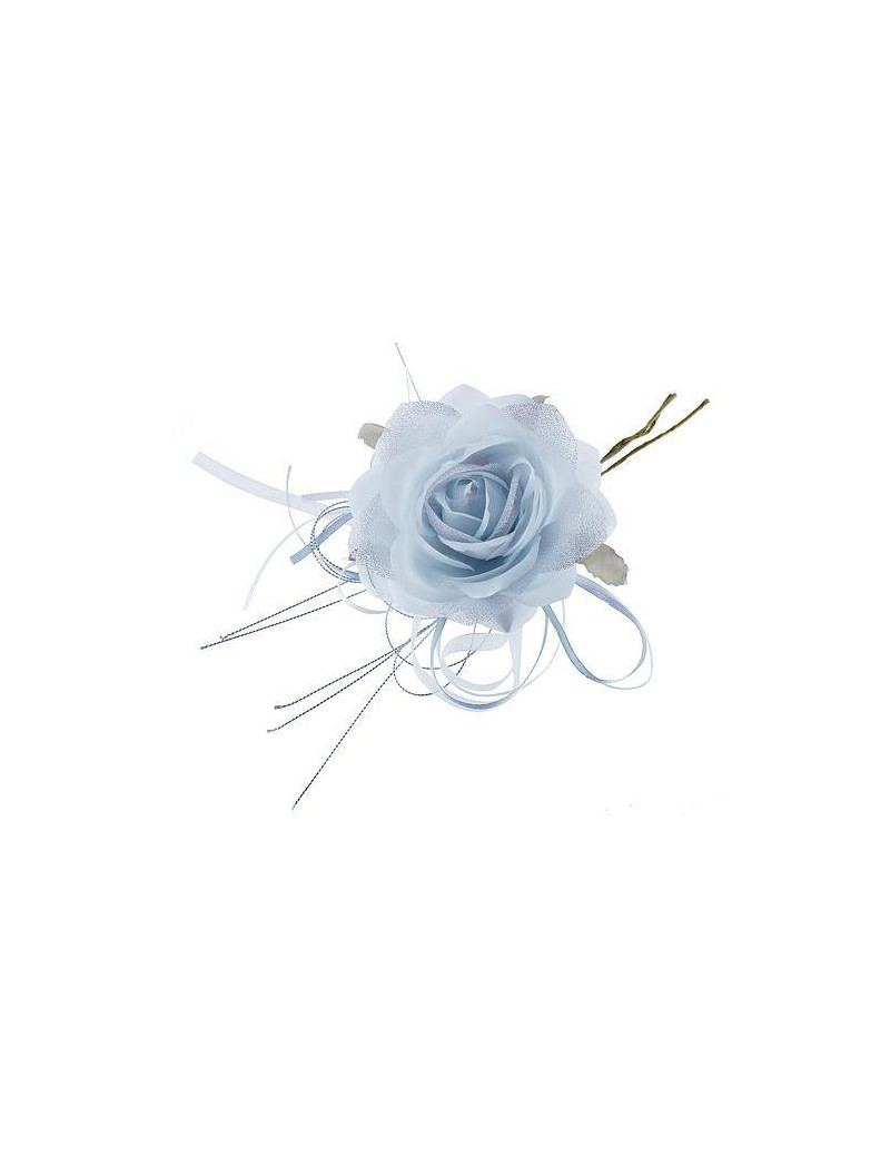 Kvet ruža, modrá, stonka, bal. 6 ks