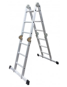 Rebrík s plošinou Strend Pro DP-U 4x3, Alu, EN 131, max. 3.46 m/150 kg