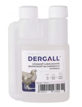 DERGALL® 100 ml, prostriedok proti parazitom, na hydinu