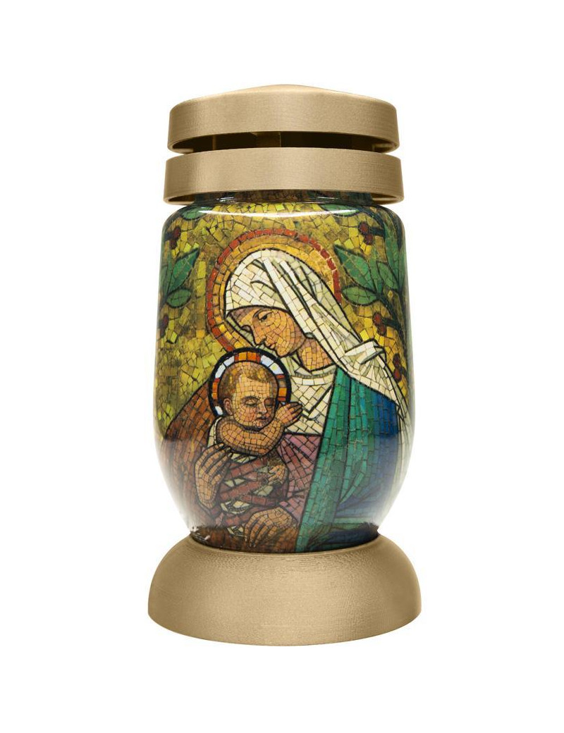 Kahanec bolsius S03 3D Mária s Ježišom, vitráž