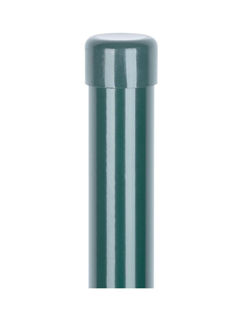 Stĺpik METALTEC 38/1750/1,25 mm, zelený, RAL6005, Zn+PVC, okrúhly, čiapočka
