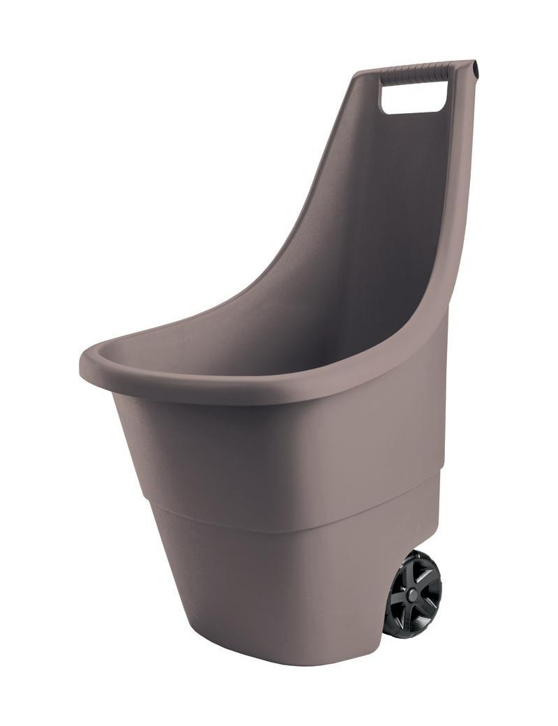Vozík Keter® EASY GO 50 L, 51x56x84 cm, hnedý, na záhradný odpad