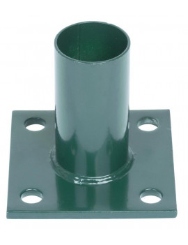 Pätka METALTEC, pre okrúhly stĺpik 38 mm, zelená, RAL6005, na ukotvenie