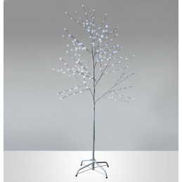 Strom MagicHome Cherry Tree, 180 cm, biely, LED studená biela, 230 V, IP44, exteriér