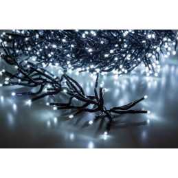 Reťaz MagicHome Vianoce, 1120 LED studená biela, jednoduché svietenie, 230V, 50 Hz, IP44, exteriér, osvetlenie, L-10 m