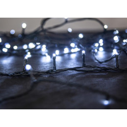 Reťaz MagicHome Vianoce Serpens, 100 LED studená biela, 8 funkcií, 230 V, 50 Hz, s adapterom, IP44, exteriér, osvetlenie, L-10