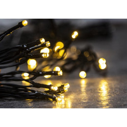 Reťaz MagicHome Vianoce Ceibo, 96 LED teplá biela, 8 funkcií, časovač, 3xAA, exteriér, osvetlenie, L-7 m