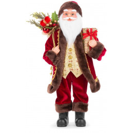 Dekorácia MagicHome Vianoce, Santa s darčekmi, 60 cm