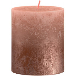Sviečka bolsius Rustic, Vianočná, Sunset Creamy Caramel+ Copper, 80/68 mm
