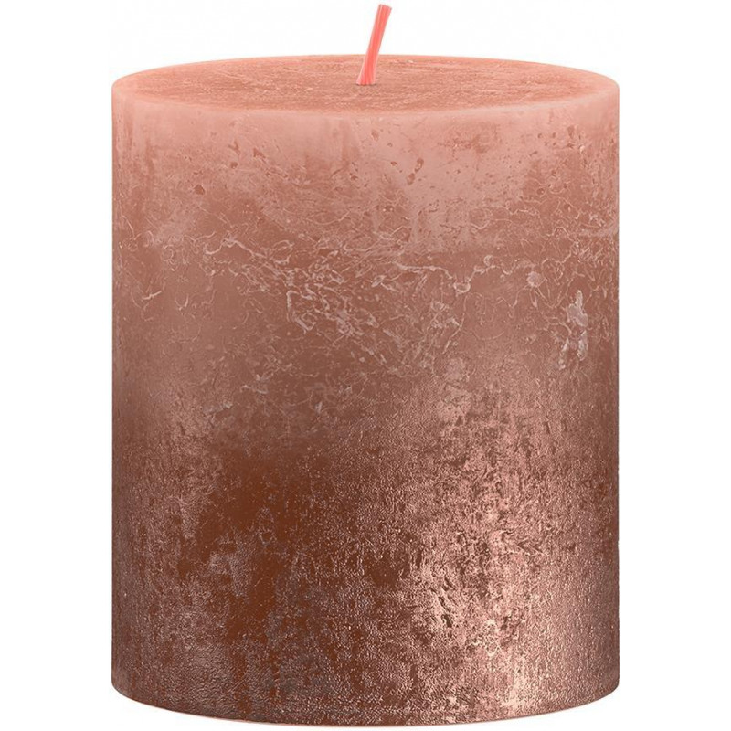 Sviečka bolsius Rustic, Vianočná, Sunset Creamy Caramel+ Copper, 80/68 mm