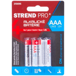 Batéria Strend Pro, LR03, 4 ks, AAA tužka, blister