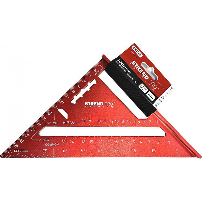 Uholník Strend Pro Premium, trojuholník, 180 mm, ALU, 193 g