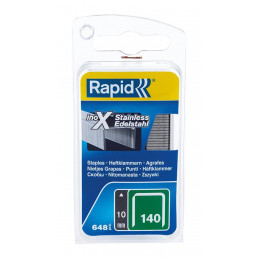 Spona RAPID 140, 10 mm, 648 ks nerezové sponky pre sponkovačky, spony